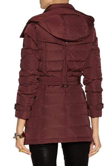 burberry hunbridge hooded down coat|net a porter burberry jacket.